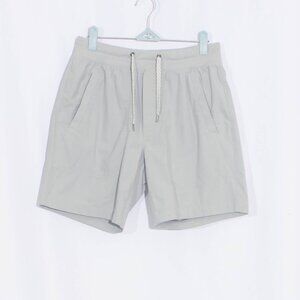 VOURI Light Gray Men's Athletic Drawstring Shorts Size S
